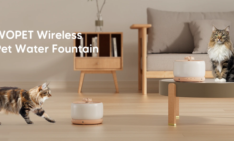 wireless pet water fountain