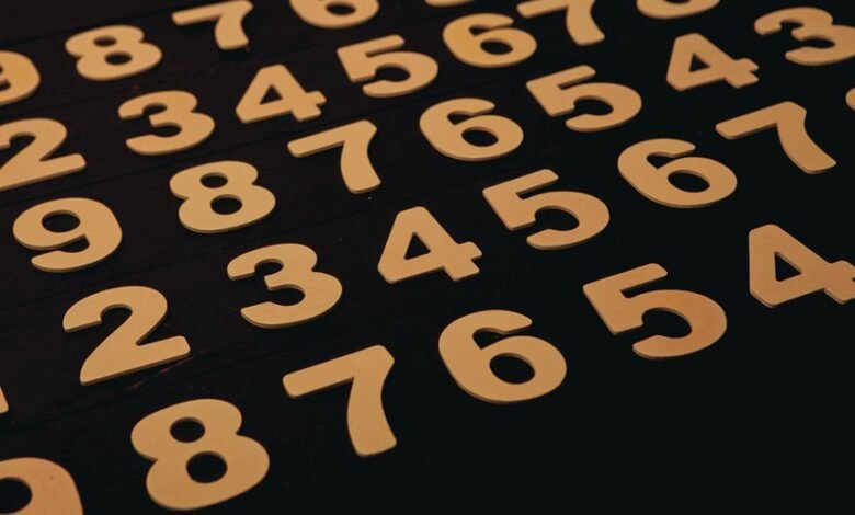 number registry references listed